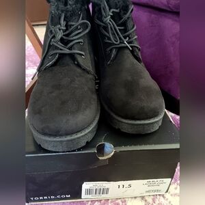 Lace Up Fur Lined Cozy Bootie